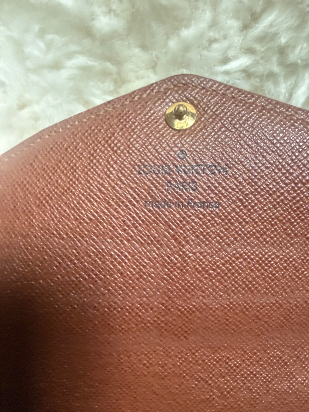 Louis Vuitton Monogram Envelope Wallet - Dark Brown with Gold Snap - Picture 5 of 9